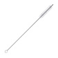6 Drinking straws »Glas« straight, 200 mm + cleaning brush