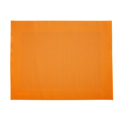Mantel individual, tejido fino »Home«, 42 x 32 cm, naranja