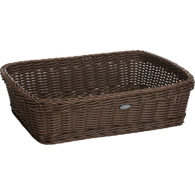 Rectangular flat basket, 37 x 30 x 9 cm, brown - Westmark Shop