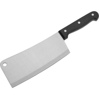 Imusa 5.5 inch Stainless Steel Kitchen Cleaver with Woodlook Handle