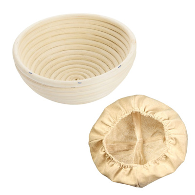 Set fermentation basket round, Ø 17,5 x 8,1 cm, with cover