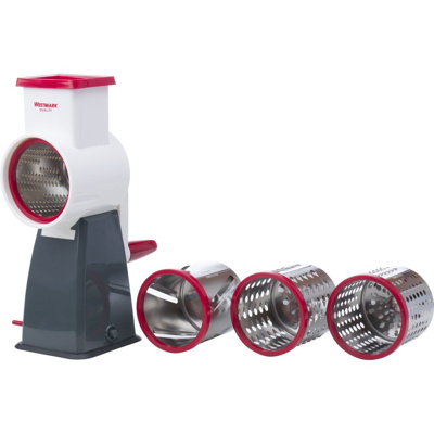 Drum grater with 4 grating drums