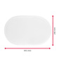 Mantel »Fun« oval, 45,5 x 29 cm, blanco