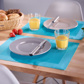 Set de table »Home«, 42 x 32 cm, turquoise