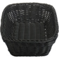 Basket rectangular, 31 x 21 x 9 cm, black