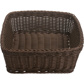 Rectangular flat basket, 37 x 30 x 9 cm, brown