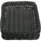 Woven tray, 40 x 20 x 5 cm, black