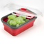 Food storage box, foldable, angular, 1350 ml