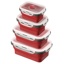 Food storage box, foldable, angular, 1350 ml