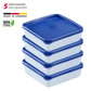 4 Deep freezing containers »Trio«, 0,25 l