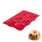 Moule à gâteaux en silicone pour 6 muffins »Trio«, rouge