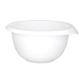 Mixing bowl with two piece lid, 2,5 l, white/red