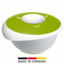 Mixing bowl with two piece lid, 3,5 l, white/apple green