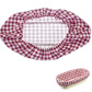 Cover for baskets, oval large, chequered