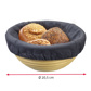 Cover for baskets, round medium, anthracite
