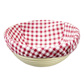 Cover for baskets, round small, chequered