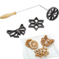 Waffle moulds with 3 different designs
