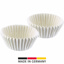 100 Paper chocolate cups, white
