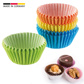 80 Paper chocolate cups, coloured
