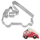 Cookie cutter »Fire engine 2D«, 6 cm