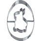 Cookie cutter »Egg with rabbit«, 8 cm