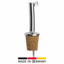 12 Free flow pourers »Inox Standard«, natural cork, metal fl