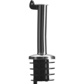 2 Free flow pourers »Inox Standard«, PE cork, metal flap