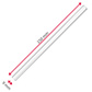 50 Drinking straws »Glas« straight, 147 mm + cleaning brush
