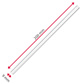 50 Drinking straws »Glas«, straight, 210 mm + cleaning brush
