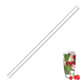 50 Drinking straws »Glas« straight, 240 mm + cleaning brush