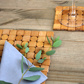 4 Bambú portavasos »Mosaik«, 10 x 10 cm, EAN 4004094701177